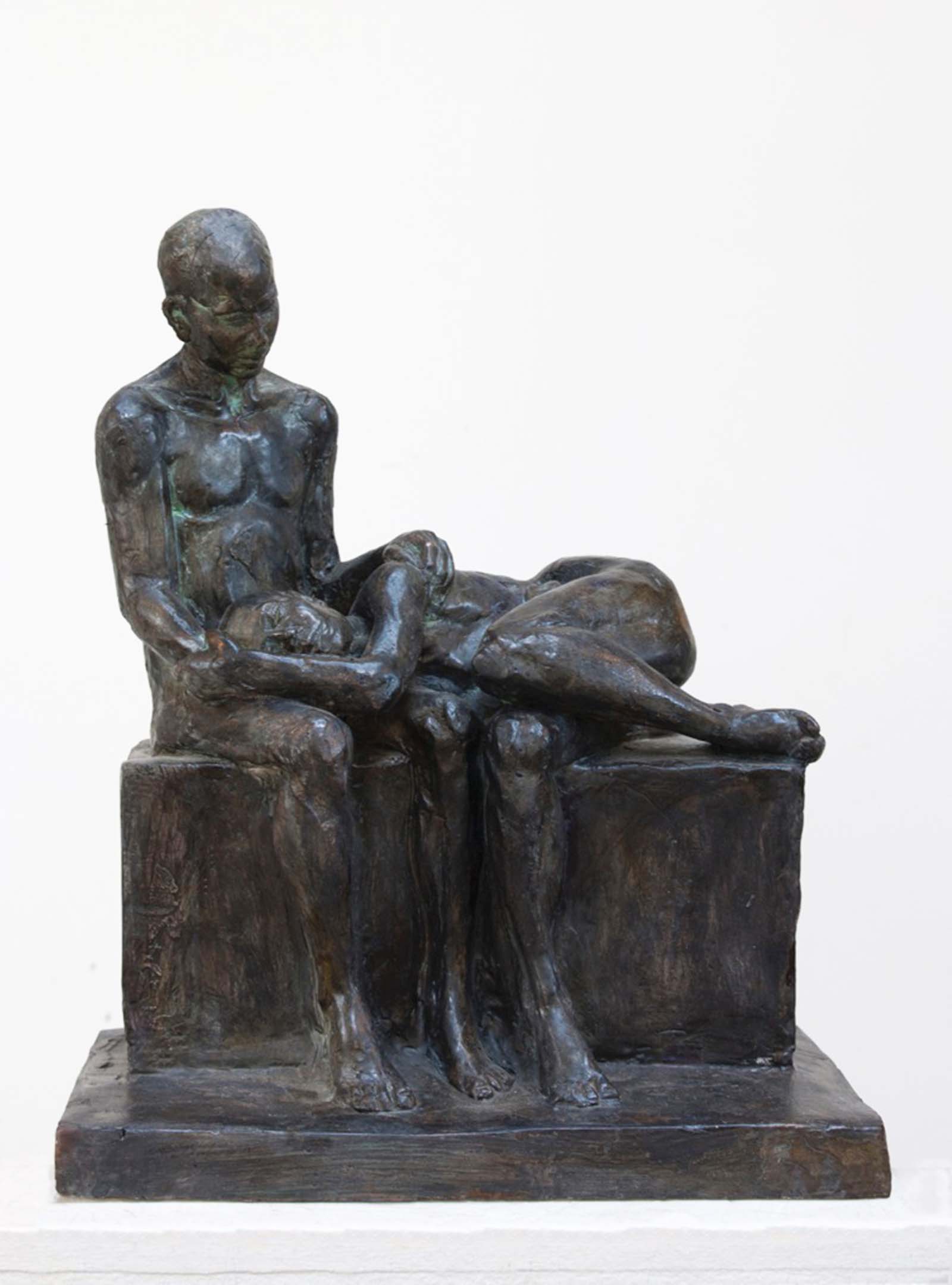 1000 Things to Say Before I Go.   Sculpture by Arabella Brooke. Bronze.