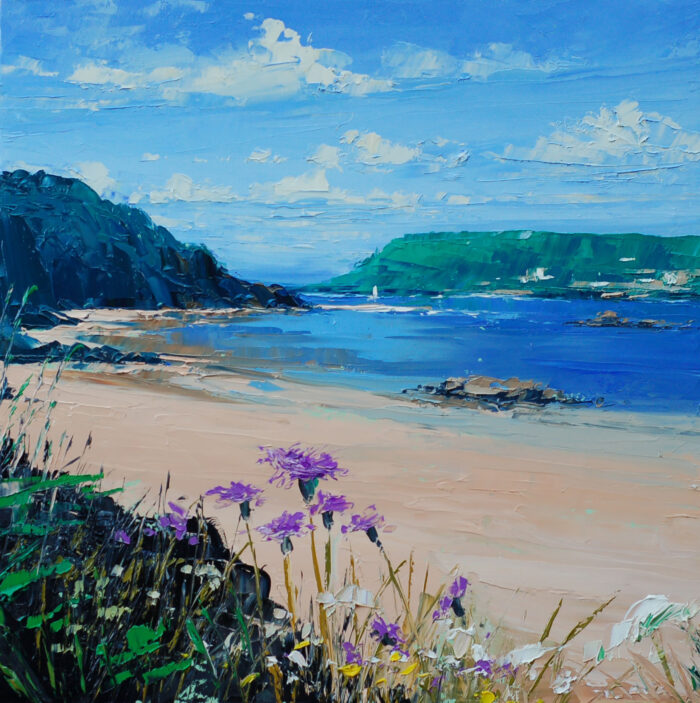 Wild Flowers, Mill Bay.   Paintings by Colin Carruthers. Oil on canvas.
