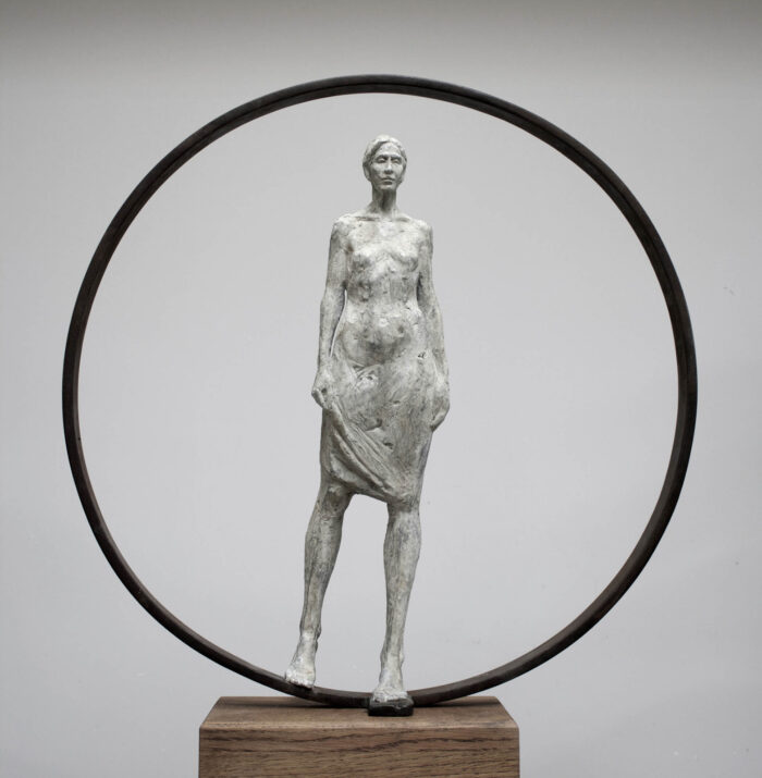 Travelling Light.   Sculpture by Arabella Brooke. Bronze.