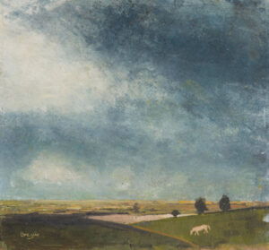 Grey Horse.   Paintings by David Brayne. Acrylic & pigment on paper.