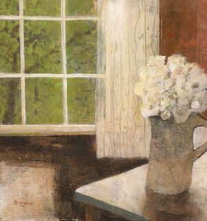 Here Every Spring.   Paintings by David Brayne. Acrylic & pigment on paper.