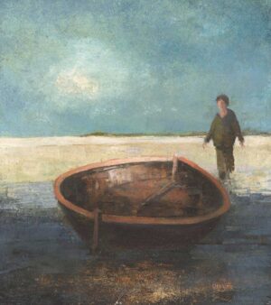 I Go to the Sea II.   Paintings by David Brayne. Acrylic & pigment on paper.