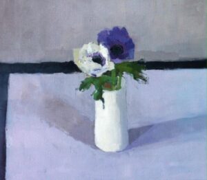 Anemones.   Paintings by Sarah Spackman. Oil on linen.