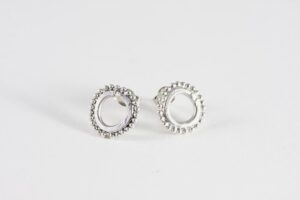 Lakshmi Studs.   Jewellery by Yume Martin. Silver.
