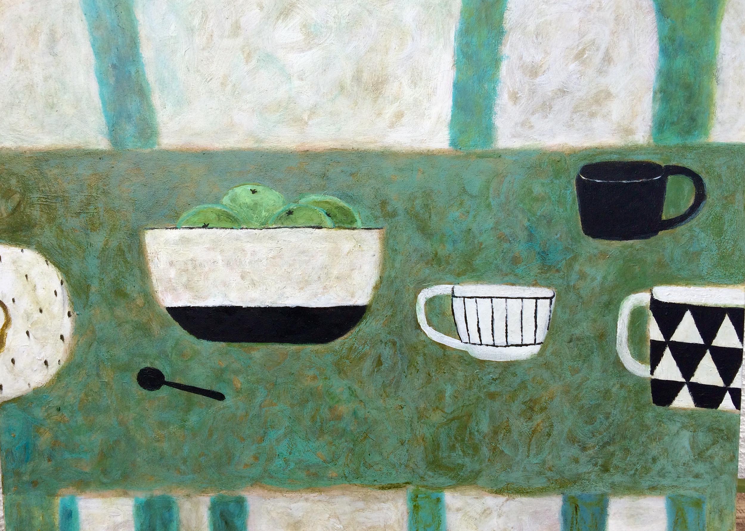 Apple Bowl. Paintings by Sarah Bowman. Oil on canvas. Apple Bowl. Paintings by Sarah Bowman. Oil on canvas.