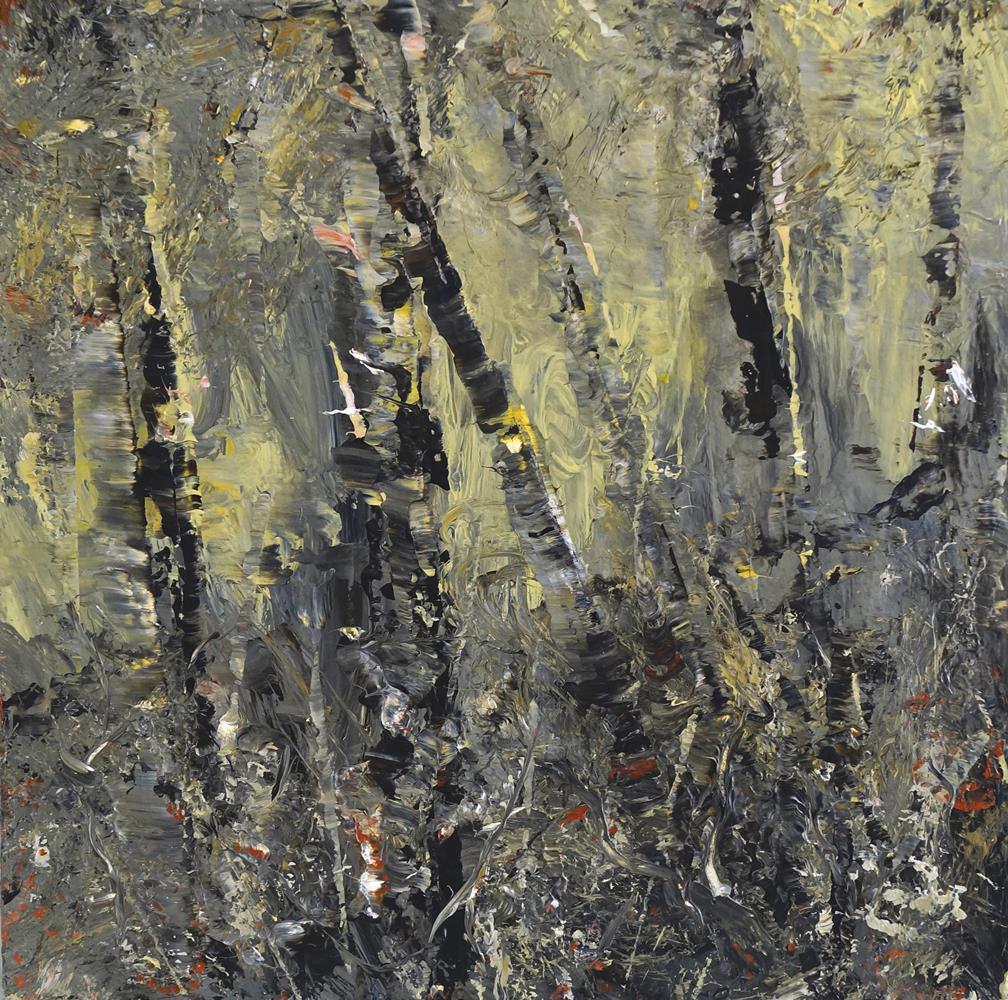 Harcombe Forest, Devon.   Paintings by James Tatum. Oil & acrylic on canvas.