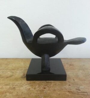 Plump Bird.   Sculpture by Breon O'Casey. Bronze.