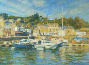 Padstow.   Paintings by Michael Bowman. Oil on canvas.