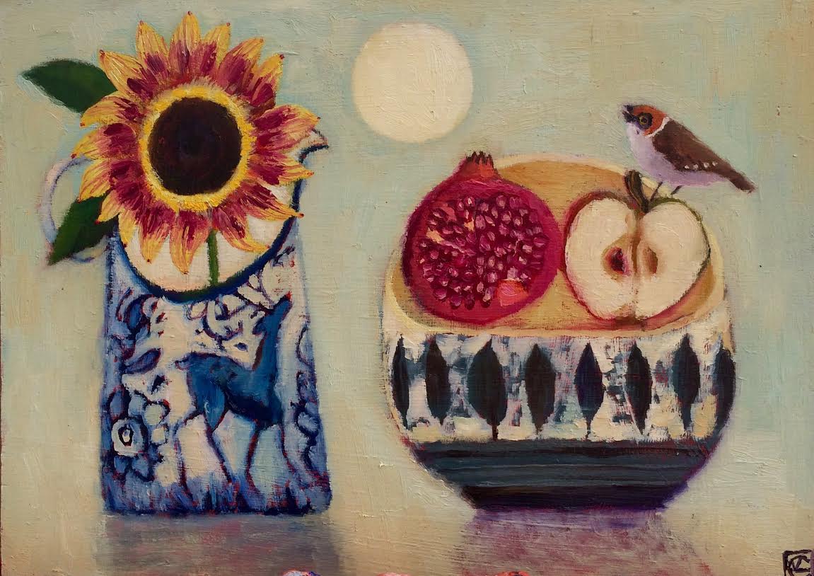 Moon Magic.   Paintings by Vanessa Cooper. Oil on board.