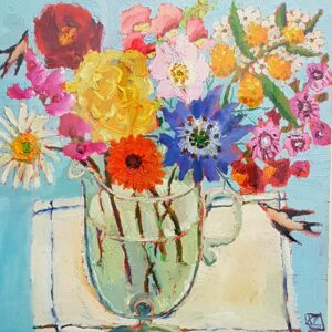 Quartet.   Paintings by Vanessa Cooper. Oil on board.