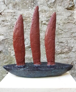 Medium Boat.   Sculpture by Breon O'Casey. Bronze.