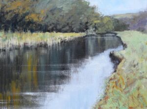 River Barle.   Paintings by Caroline McMillan Davey. Oil on canvas.