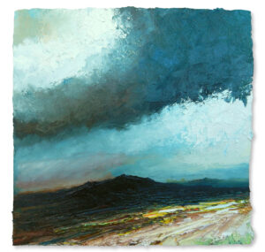 On Bagtor Down.   Paintings by David Morgan. Oil on board.
