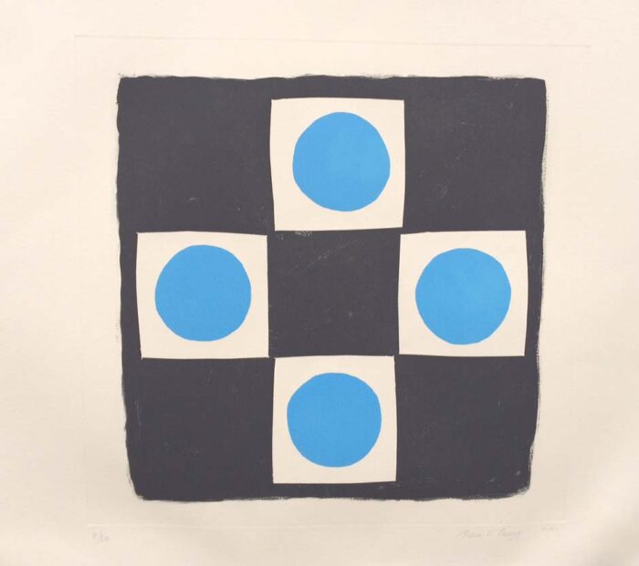 Bird in Grey.   Prints by Breon O'Casey. Carborundum.