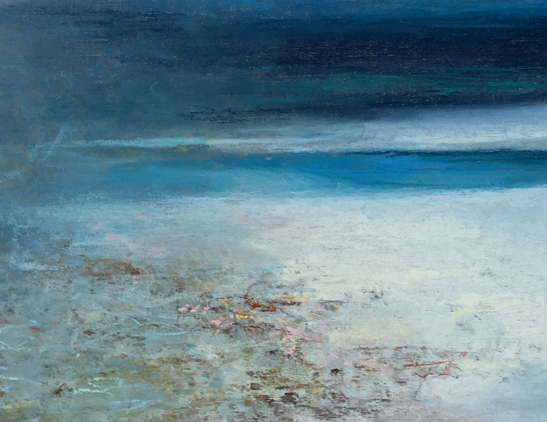 Sand Bar.   Paintings by Wendy McBride. Pastel.