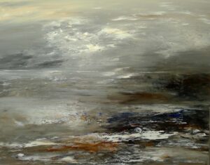River Exe Estuary, Low Tide.   Paintings by James Tatum. Oil & acrylic on canvas.