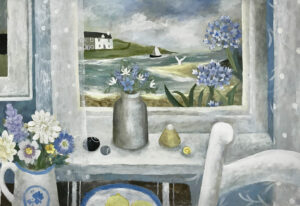 In the Midst of Summer.   Paintings by Sarah Bowman. Oil on board.