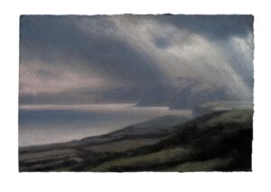 Last Light, Jurassic Coast.   Paintings by Uncategorised. Pastel.