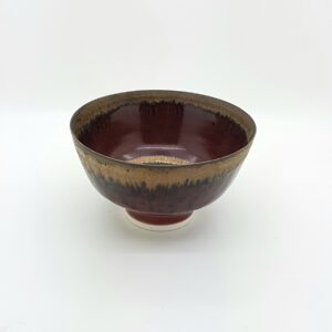 Bronze & porcelain bowl (64).   Ceramics by Peter Wills. Porcelain.