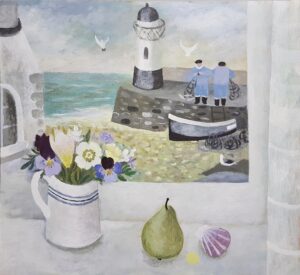 Two's Company.   Paintings by Sarah Bowman. Oil.