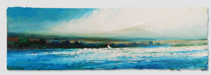 Afternoon Sailing.   Paintings by David Morgan. Oil on board.