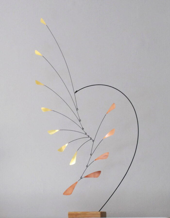 Table Sculpture No 36.   Sculpture by Edward Willis. Brass & copper.