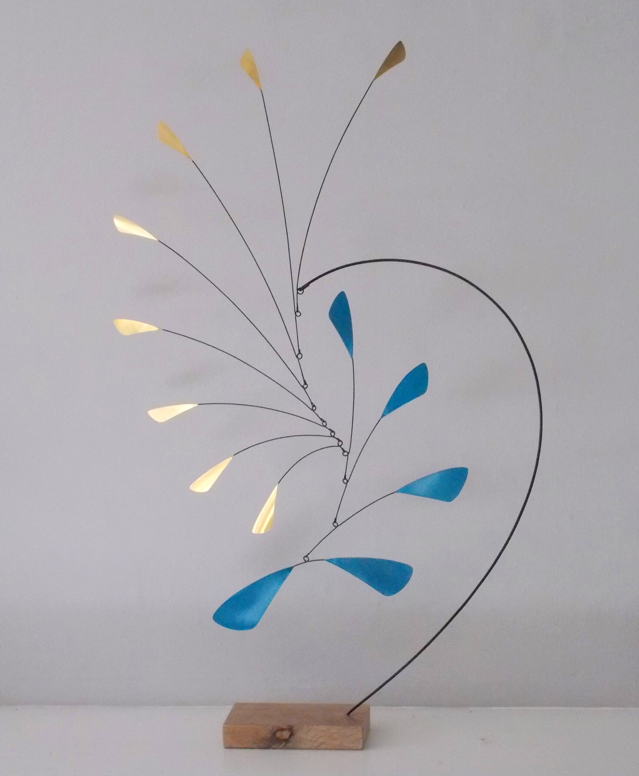 Table Sculpture No 36.   Sculpture by Edward Willis. Brass & copper.