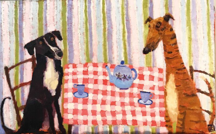 Second Moon.   Paintings by Vanessa Cooper. Oil on board.