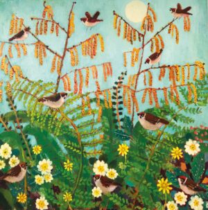 Second Moon.   Paintings by Vanessa Cooper. Oil on board.