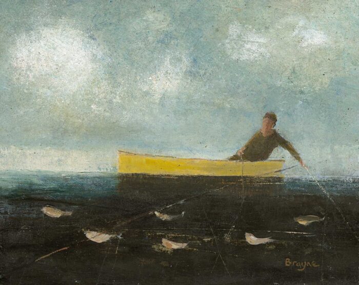 Yellow Room.   Paintings by David Brayne. Acrylic & pigment on paper.