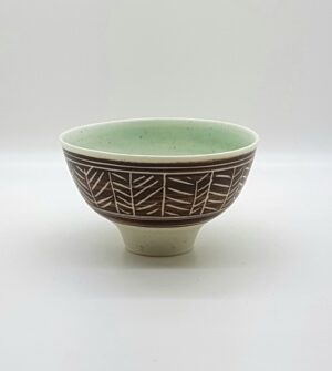Small Patterned Bowl (102).   Ceramics by Peter Wills. Porcelain.