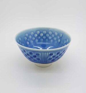 Small Blue Bowl (107).   Ceramics by Peter Wills. Porcelain.