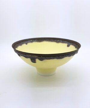Bronze and Porcelain Bowl (100).   Ceramics by Peter Wills. Porcelain.