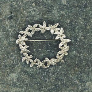 Silver Garland Brooch (62).   Jewellery by Holly Belsher. Silver.