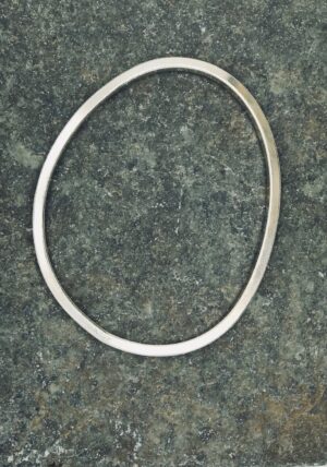 Silver Bangle (1).   Jewellery by Holly Belsher. Silver.