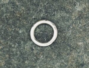 Melted Ring (51).   Jewellery by Holly Belsher. Silver.