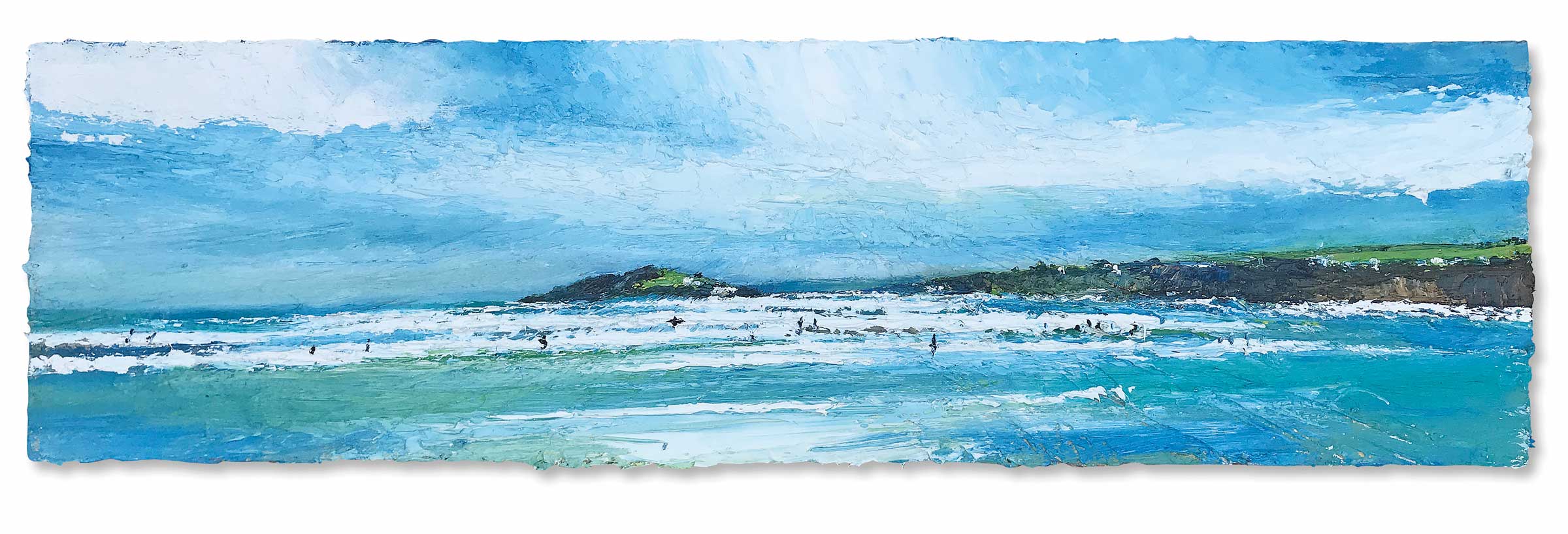 Big Surf, Bantham. Paintings by David Morgan. Oil on board. Big Surf, Bantham. Paintings by David Morgan. Oil on board.