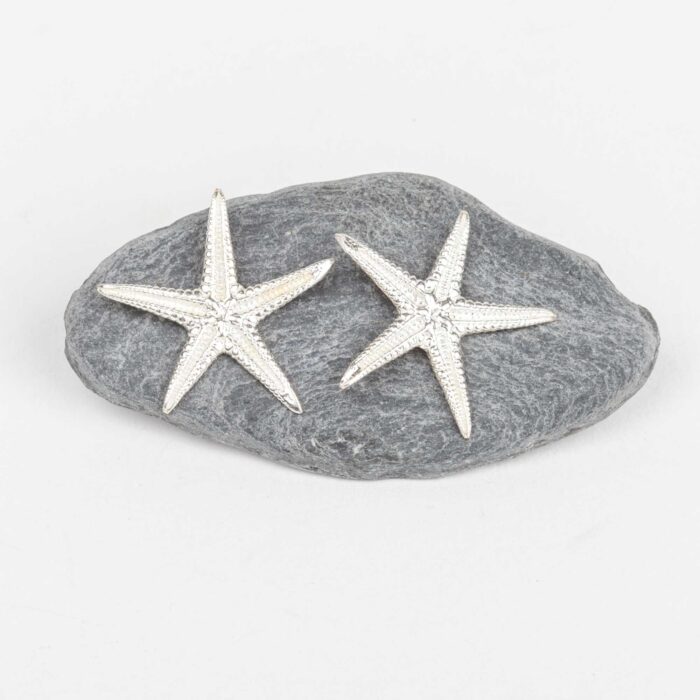 Starfish studs. Jewellery by Helen Butler. Silver. Starfish studs. Jewellery by Helen Butler. Silver.