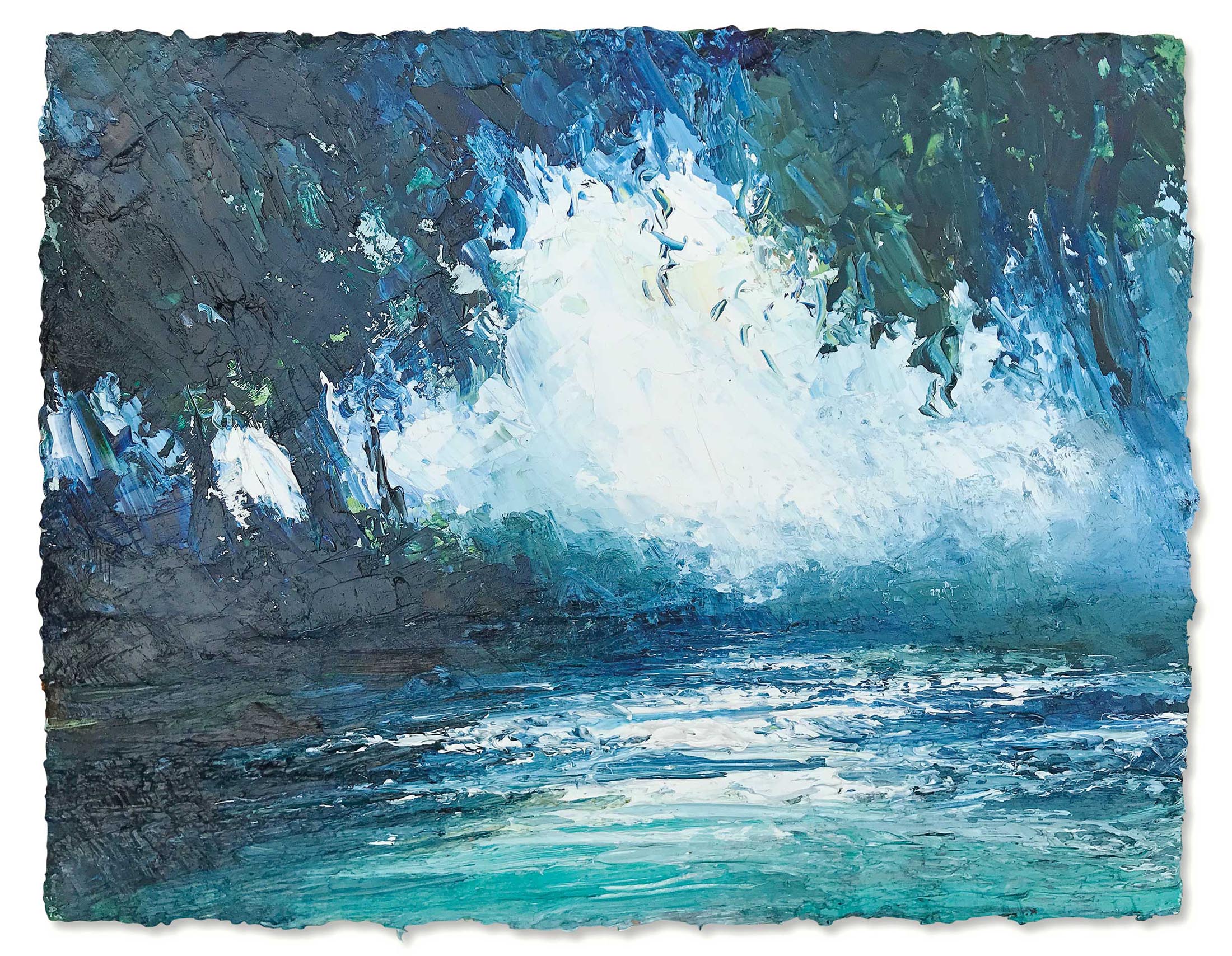 Little Bell Pool, River Dart. Paintings by David Morgan. Oil on canvas. Little Bell Pool, River Dart. Paintings by David Morgan. Oil on canvas.