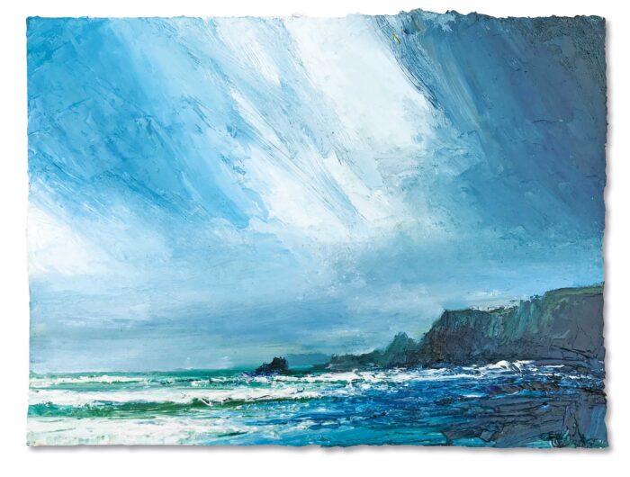 Little Bell Pool, River Dart. Paintings by David Morgan. Oil on canvas. Little Bell Pool, River Dart. Paintings by David Morgan. Oil on canvas.