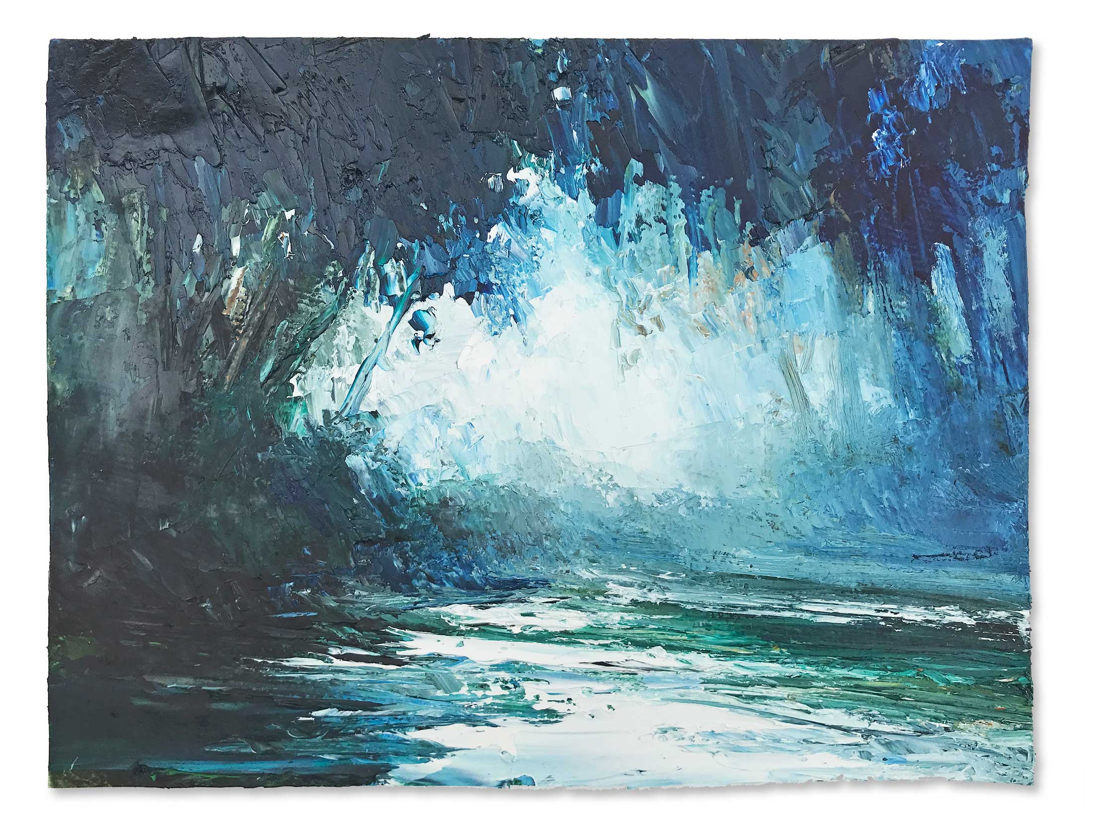 Morning Light, Little Bell Pool. Paintings by David Morgan. Oil on paper. Morning Light, Little Bell Pool. Paintings by David Morgan. Oil on paper.