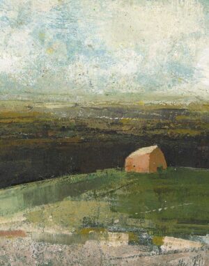 A Hilly Walk.   Paintings by David Brayne. Acrylic & pigment on paper.