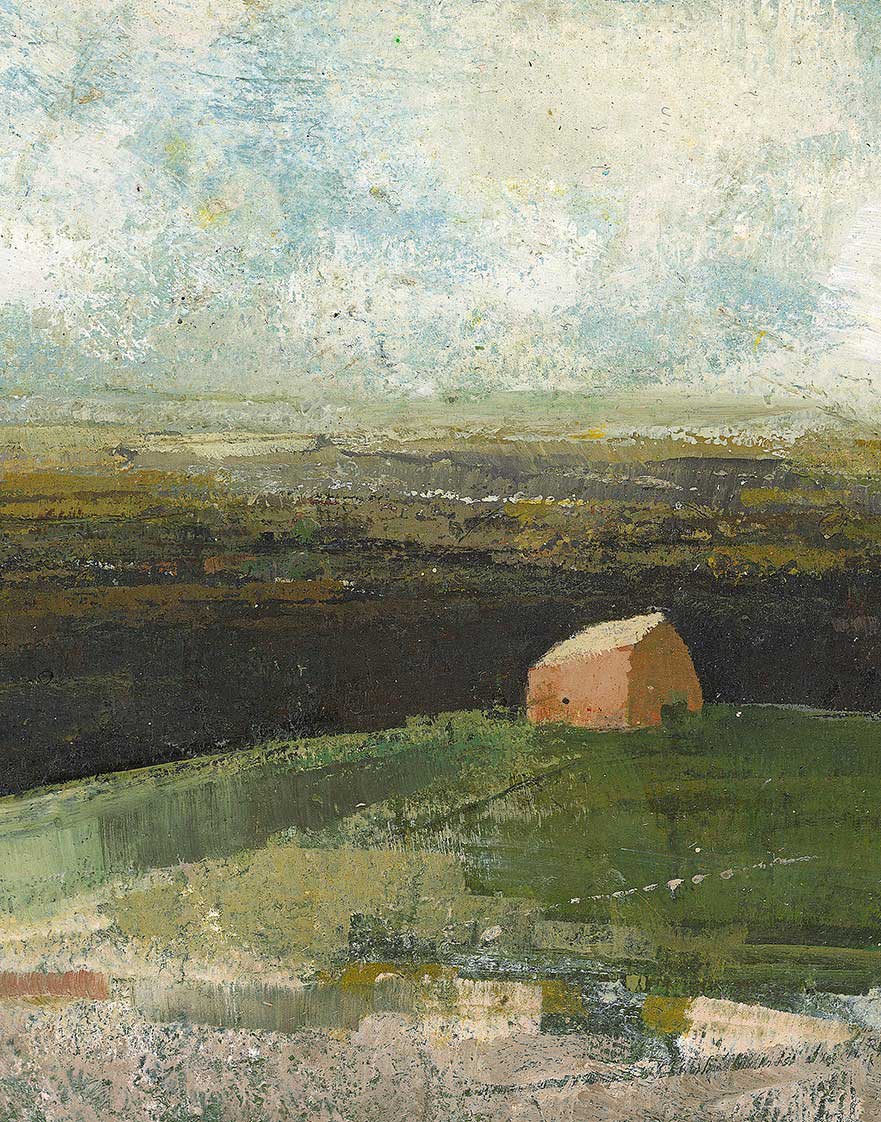 A Hilly Walk.   Paintings by David Brayne. Acrylic & pigment on paper.