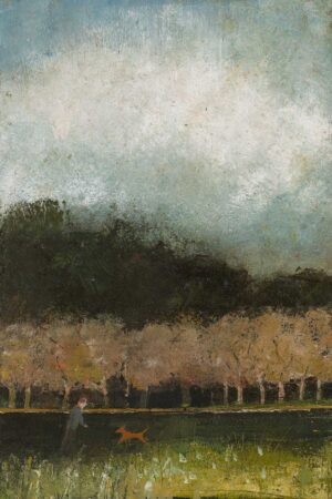 River Bank.   Paintings by David Brayne. Acrylic & pigment on paper.