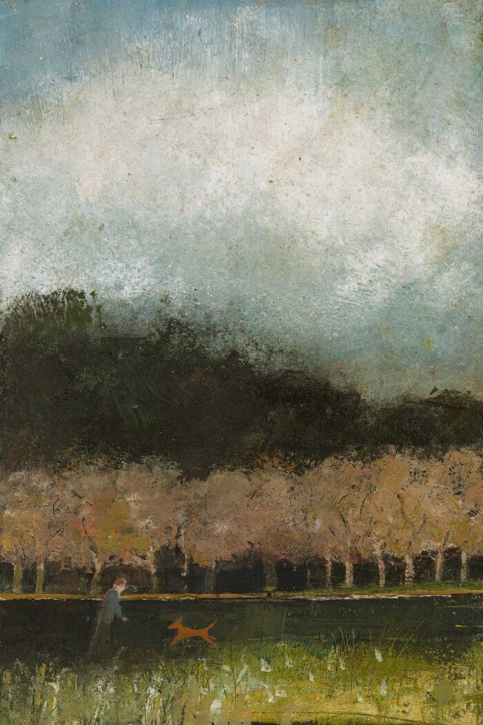 River Bank.   Paintings by David Brayne. Acrylic & pigment on paper.