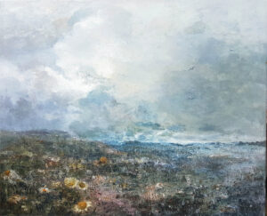 Spring Morning.   Paintings by Ellen Watson. Mixed media on canvas.
