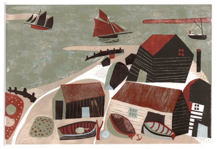 Roots & Branches.   Prints by Melvyn Evans. Linocut.