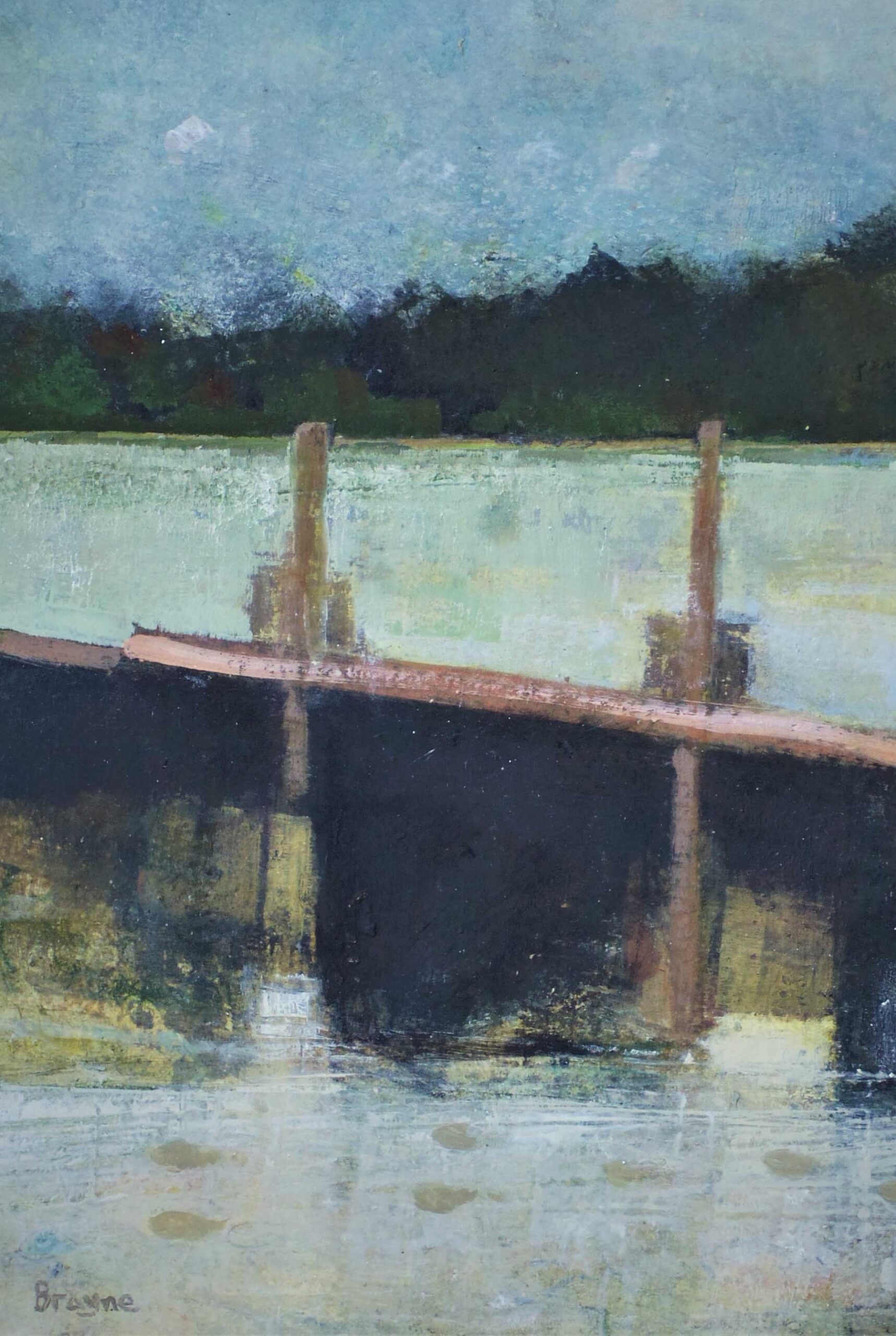 The Sluice Gates.   Paintings by David Brayne. Acrylic & pigment on paper.