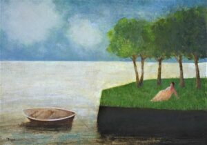 The Mooring.   Paintings by David Brayne. Acrylic & pigment on paper.