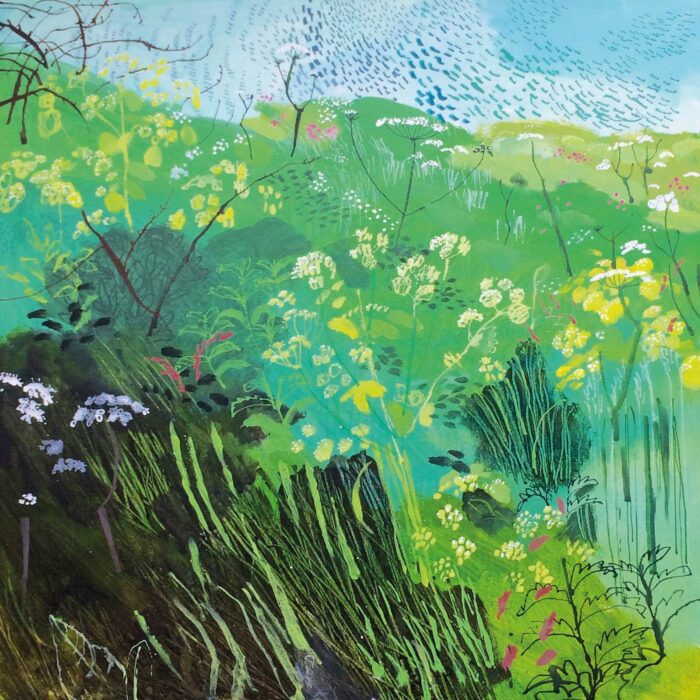 Dappled Sea.   Paintings by Mark Rochester. Acrylic on board.